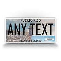 Customized Puerto Rico License Plate PR Replica Personalized Text Isla Del Encanto Auto Tag