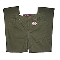 Gloria Vanderbilt Amanda Classic FIT Amanda Short Pants Trousers 8 S Women (8 Short) Green