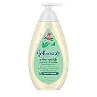 Johnson's Baby Skin Nourishing Moisture Baby Body Wash with Aloe Scent & Vitamin E, Hypoallergenic & Tear Free Bath Wash for The Whole Family, Paraben- & Sulfate-Free, 20.3 fl. oz