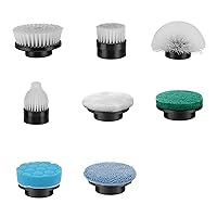 Battery Electric Tile Floor Scrubber Brushes Heads, 8-in-1 Electric Spin Scrubber Replacement Brush Heads for qimedo, Leebein, Keimi, Alloyman, Bomves, YKYI, BEI & Hong