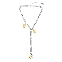 Steve Madden Womens Puffy Icon Charm Y Necklace