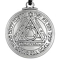Pewter Pentacle of the Sun Key of Solomon Talisman Pendant