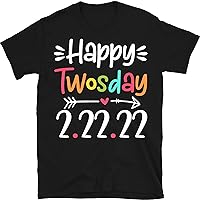 Happy Twosday Shirt, Happy 2s Day Tee, 2-22-22 February, February Birthday Gift, Numerology Date Gift, 222 Angel Numbers