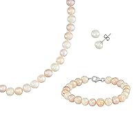 Fresh Water Potato Pearl Sterling Silver Necklace, 18