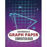 KEVERENA'S GRAPH PAPER COMPOSITION BOOK: 4X4 QUAD RULED