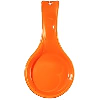 Reston Lloyd Rest Plastic Counter Stove Top Utensil Holder for Spoons, Ladle, Tong, Space-Saving Hanging Hole on Handle, Orange