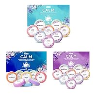 CalmNFize Shower Steamers - 3 Boxes Pack - Shower Bombs Tablets in Gift Box with 8 Fragrances with Shea Butter for Self-Care & Relaxation, Gifts Idea for Women and Men
