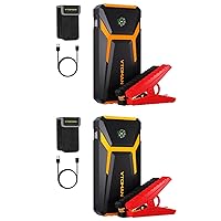 VTOMAN V6 Pro Jump Starter, (Yellow+Orang) 1500A Peak Portable Jump Starter Box (Up to 7L Gas/5L Diesel Engines) for 12V Car Automobiles Lithium Battery Booster Pack with Power Bank Charger