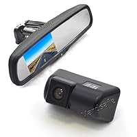 VS302R Reverse Backup Camera & Replacement Rear View Mirror Monitor for Ford Transit Connect (2010-2018)