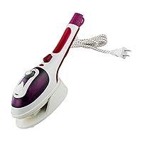 Handheld Steamer for Clothes, ing/Flat Garment Steamer and Portable Steam Iron with 2 Removable Brushes, for Home and Travel,Purple(US Plug).