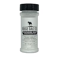 Boise Salt Co – Popcorn Salt – 6oz Shaker – Micro Powder Flour Salt