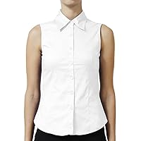NE PEOPLE Womens Essential Basic Everyday Work Office Tailored Sleeveless Button Down Daily Shirts (S-3XL)