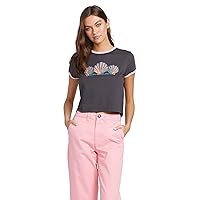 Volcom Women's Maybe Short Sleeve Baby Ringer Tee