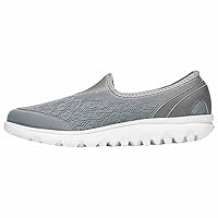 Propet Womens TravelActiv Slip-On Sneakers Shoes Casual - Grey