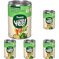 Campbell's Well Yes! Garden Vegetable Soup With Pasta,Vegetarian Soup,16.1 Oz Can (Pack of 5)