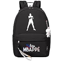 Kylian Mbappe Travel Bagpack Graphic Rucksack-Large Capacity Laptop Bag Football Star Bookbag for Student