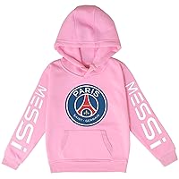 OYLIE Little Kids Pullover Hoodie Messi Fleece Lined Tops,Boys Girls Hooded PSG Sweatshirt with Pocket(2-14Y)