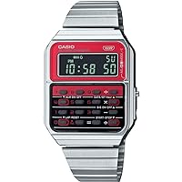 Casio Men Digital Quarz Watch with Stainless Steel Strap CA-500WE-4BEF