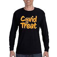 Men's Trick Or Treat Social Distance Halloween Long Sleeve T-Shirt