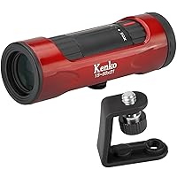 Kenko 429075 Ultra View I Monocular 15-50 x 21, 15-50x, 0.8 inch (21 mm) Caliber, Zoom, Red