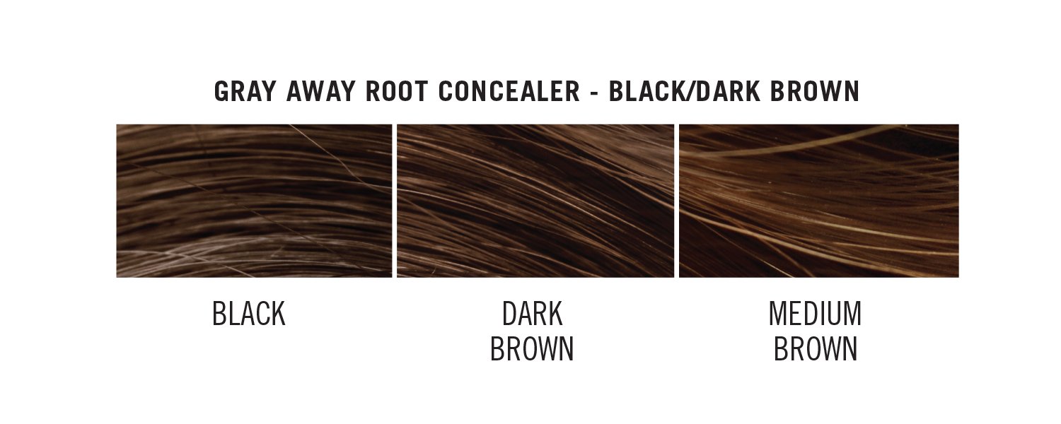 Everpro Gray Away Temporary Root Concealer, Black/Dark Brown 1.5 oz