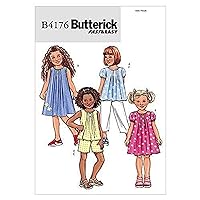BUTTERICK PATTERNS B4176 Children's/Girls' Top, Dress, Shorts and Pants, Size 2-3-4-5