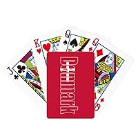 Denmark Country Flag Name Poker Playing Magic Card Fun Board Game