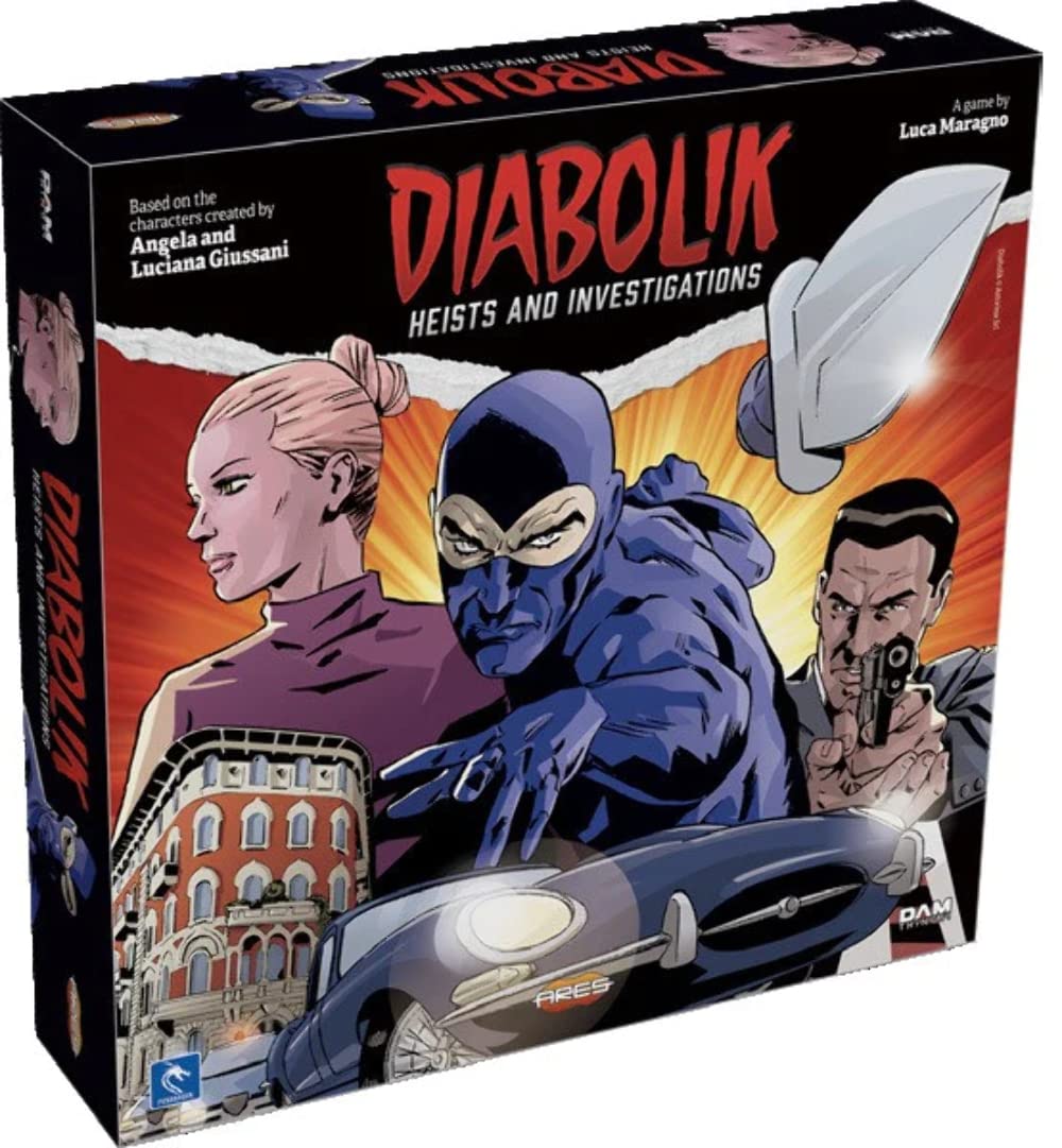 Diabolik: Heists and Investigations – A Board Game by Ares Games 2-4 Players – Board Games for Family 30-60 Minutes of Gameplay – Games for Family Game Night – for Teens and Adults Ages 14+ - English