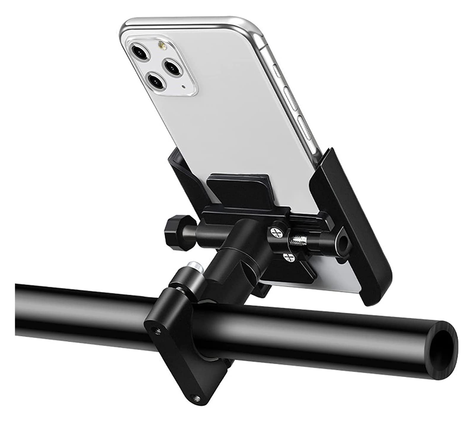 Bike Phone Holder For CFMOTO 150NK 250NK 400NK 650NK NK 150 250 400 650 Motorcycle Accessories Handlebar Mobile Phone Holder GPS Stand Bracket Powersports Electrical Device Mounts ( Color : No USB in