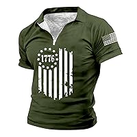 Shirt for Men 2024 Short Sleeve Tees Shirts 4th of July Independence Day T-Shirts 1776 Patriotic Tops Patriotic Shirt