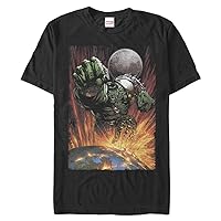 Marvel Big & Tall Classic Hulk Planetsmash Men's Tops Short Sleeve Tee Shirt