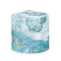 Dust Cover for Kitchen Instant Pot Accessories, for 8 Quart Pressure Cooker Air Fryer Rice Cooker Kitchen Appliance Dust Covers with Storage Pockets Dust-proof Washable, Sky Blue Marble