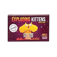 Exploding Kittens Party Pack Card Game - Fun Russian Roulette Family Game - For Adults, Teens & Kids (Ages 7+) - 2-10 Players - 15 Minutes of Play