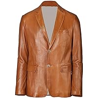 Men Richard Premium Lambskin Leather Blazer Sport Coat Jacket