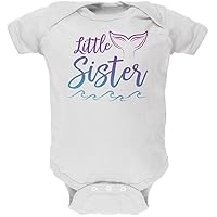 Little Sister Mermaid Tail Ocean Soft Baby One Piece