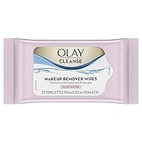 Olay Cleanse Makeup Remover, Rose Water, 25 Wipes (Pack of 2)
