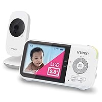 VM819 Baby Monitor, 2.8” Screen, Night Vision, 2-Way Audio, Temperature Sensor and Lullabies, Secure Transmission No WiFi