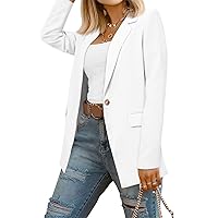 CRAZY GRID Women Business Casual Blazer with Lined Professional Work Suit Jacket with Pockets