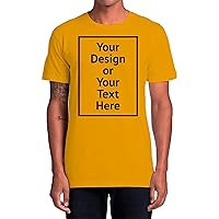 Custom Cotton Men's Staple Tee 5001 Sport Tee Add Your Text Photo Personalized Outfit for Men Front/Back Print