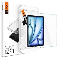 Spigen Tempered Glass Screen Protector [GlasTR EZ Fit] Designed for iPad Air 11 inch M2 (2024) [9H Hardness/Case-Friendly]