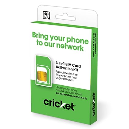 Cricket Wireless 3-in-1 SIM Kit - Bring Your Own Phone - 2.0