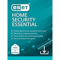 ESET Home Security Essential | Antivirus | 2024 Edition | 3 Devices | 1 Year | Parental Control | Privacy | IOT Protection | Ransomware | Digital Download [PC/Mac/Android/Linux] ESET Home Security Essential | Antivirus | 2024 Edition | 3 Devices | 1 Year | Parental Control | Privacy | IOT Protection | Ransomware | Digital Download [PC/Mac/Android/Linux] ESET Home Security Essential ESET Home Security Premium
