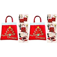 2pcs Christmas Candy Bags Bags Xmas Goodie Bags Xmas Candy Basket Christmas Candy Holder Christmas Tote Bag Christmas Treat Bags Christmas Tree Product