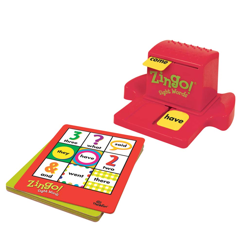 ThinkFun Zingo Sight Words Award Winning Early Reading Game for Pre-K to 2nd Grade - Toy of the Year Finalist, A Fun and Educational Game Developed by Educators for Boys and Girls, Multicolor