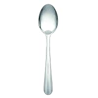 Thunder Group Flatware-Windsor medium weight 18/0 from 1.5 mm thickness stainless steel dessert spoon, comes in dozen
