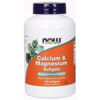 Supplements, Calcium & Magnesium with Vitamin D-3 and Zinc, Supports Bone Health*, 120 Softgels