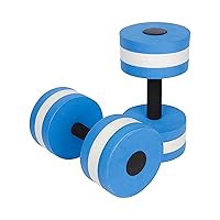 1 Pair Aquatic Exercise Dumbbells Eva Foam Dumbbell Water Sports Fitness Hand Bars Pool Resistance Exercise Aerobic Exercise For Weight Loss
