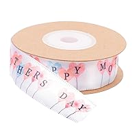 BESTOYARD Mother's Day Ribbon Craft Ribbons Gift Package Ribbons Gift Wrapping Ribbon Flower Ribbon Heart Shaped Heart Grosgrain Ribbon Present Ribbon Moms Gift Manual Polyester Accessories