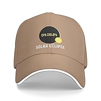 Total Solar Eclipse 2024 Hat for Men Baseball Hats Vintage Hat