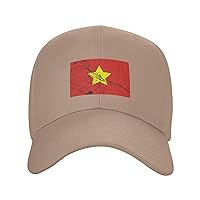 Flag of North Vietnam Texture Effect Baseball Cap for Men Women Dad Hat Classic Adjustable Golf Hats